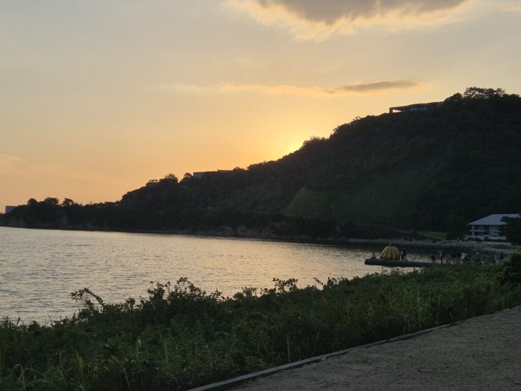 나오시마의 저녁 노을